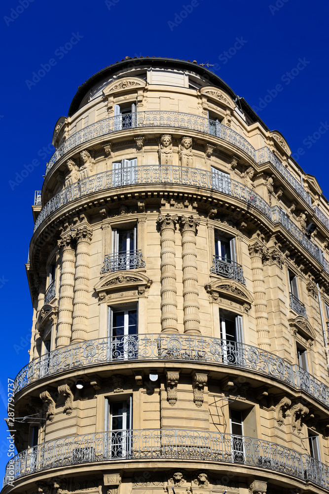 Buiding with balconies in France