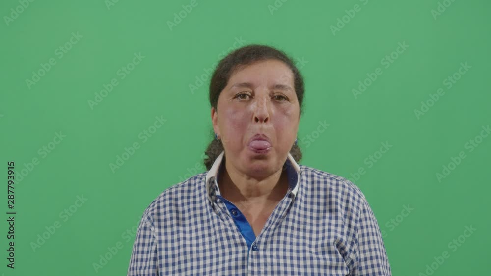 Funny Pose Tongue Farting By A Woman Funny Pose Tongue Farting By A Woman