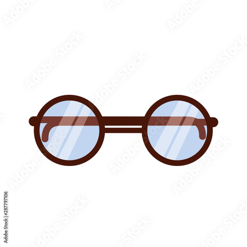 Isolated glasses vector design