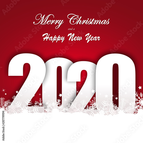 snow fall background for christmas and New Year 2020
