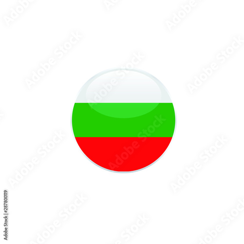 Free Download Bulgaria  round flag . closy flag of Bulgaria  - vector button.  - GFXLoad