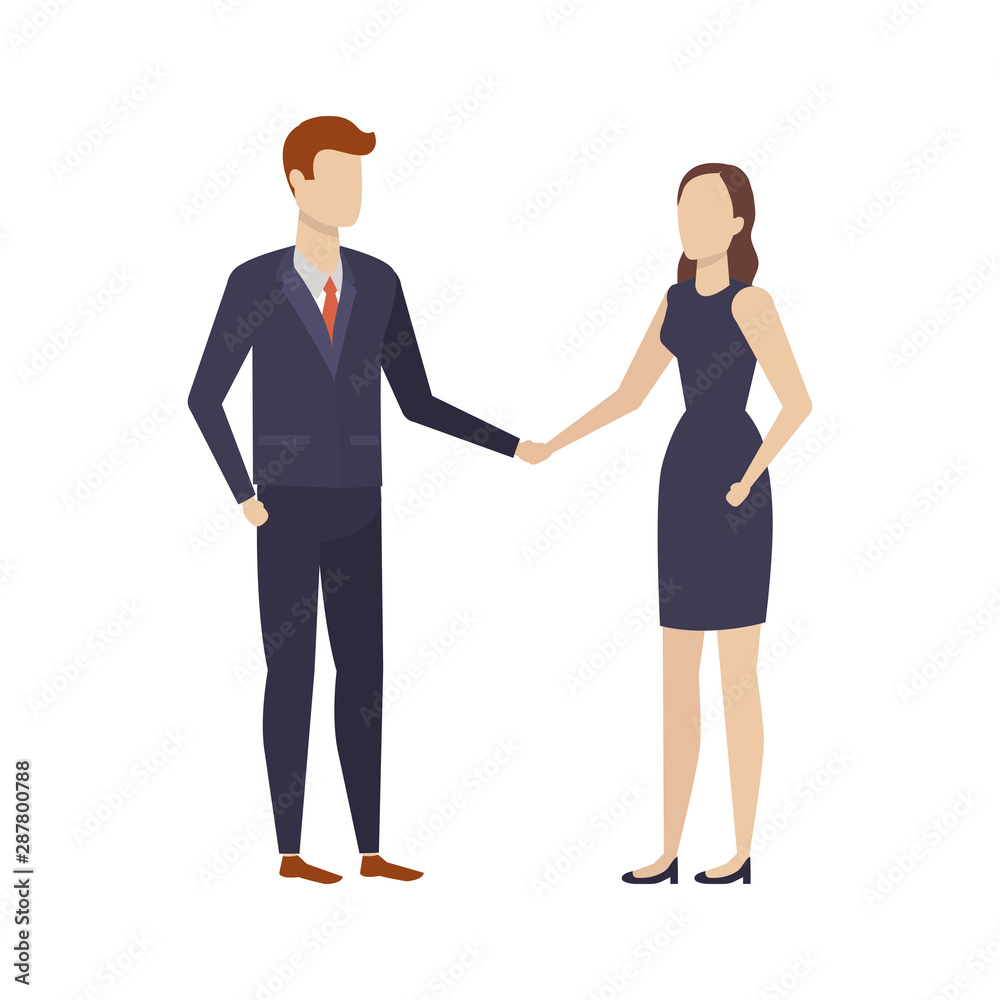 Businessman and businesswoman avatar design Businessman and businesswoman avatar design