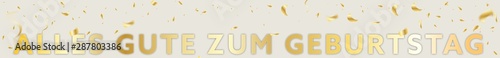 Panorama weiß gold Alles Gute zum Geburtstag