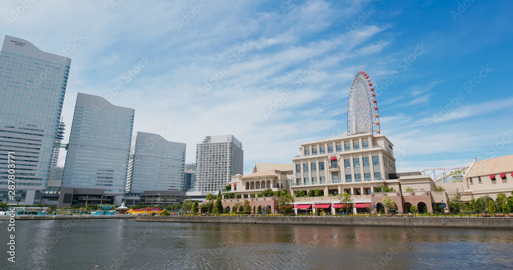 Naklejka premium Yokohama city bay
