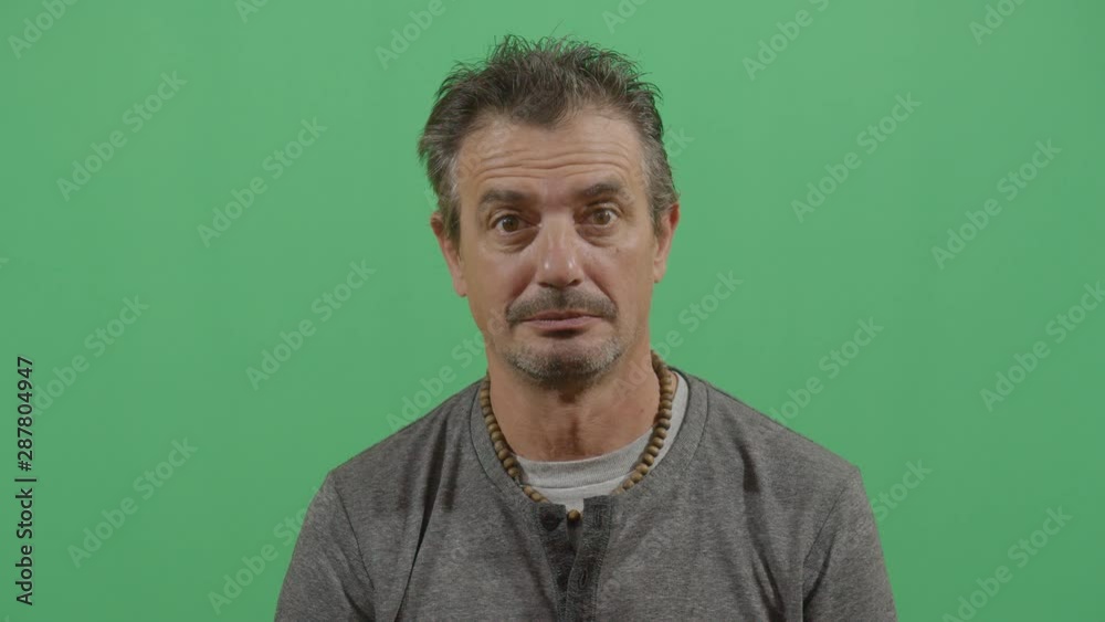 Smiling Face Of A Adult Man Suggesting Calm Relaxation Or Fulfilment Smiling Face Of A Adult Man Suggesting Calm Relaxation Or Fulfilment