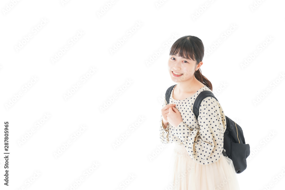笑顔の若い女性ポートレート