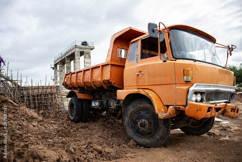dump truck in the desert dump truck in the desert