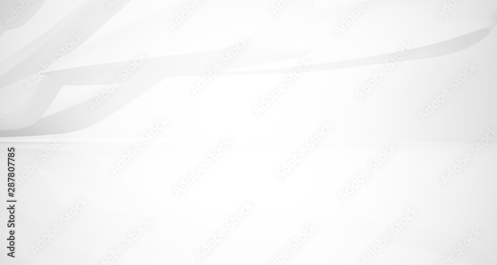 White smooth abstract architectural background. 3D illustration and rendering White smooth abstract architectural background. 3D illustration and rendering