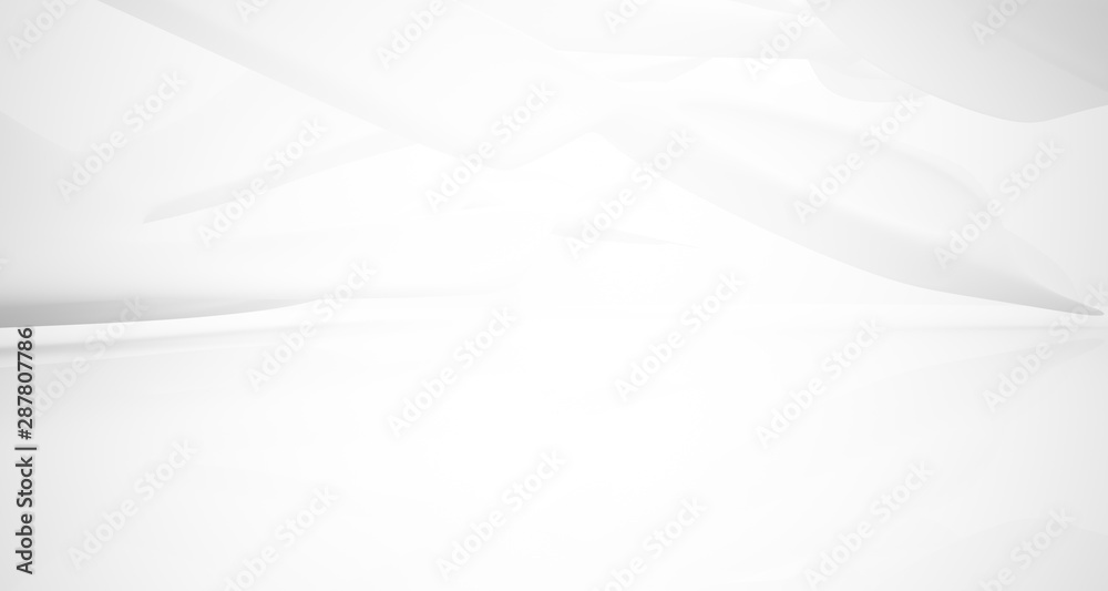 White smooth abstract architectural background. 3D illustration and rendering White smooth abstract architectural background. 3D illustration and rendering