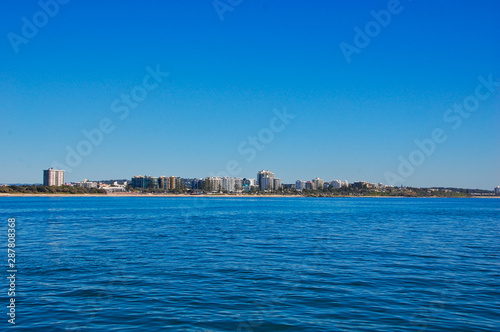 view from the boat to the skyline