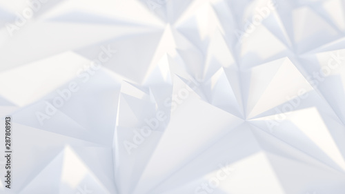 White backround. Abstract Illustration. Parametric Low poly triangle