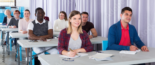 Students at extension courses