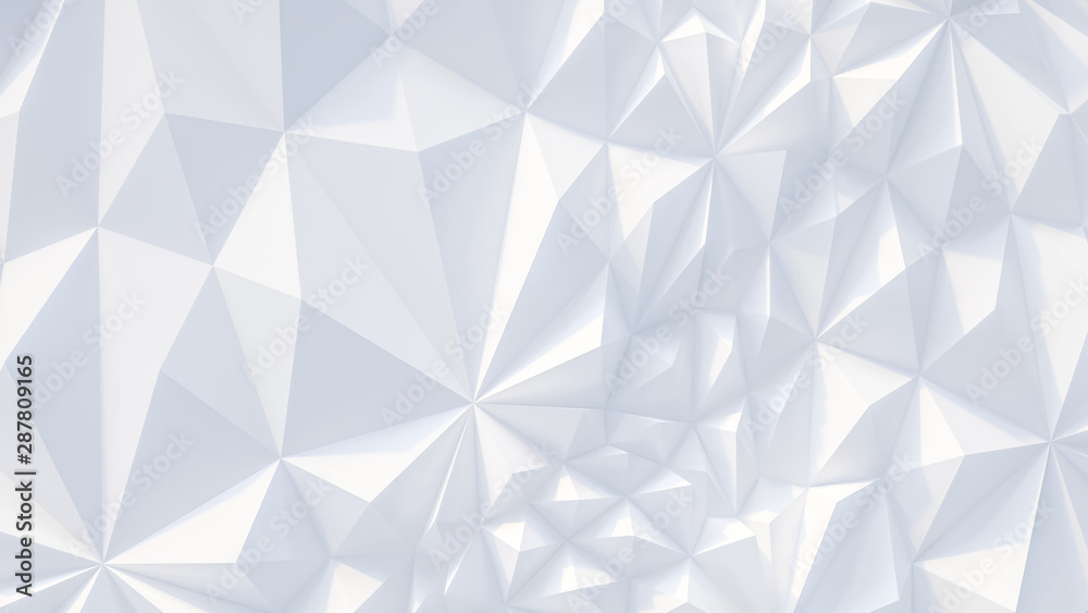 Fototapeta premium White backround. Abstract Illustration. Parametric Low poly triangle