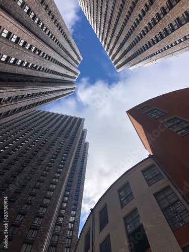 Photography skyscrapers in moscow