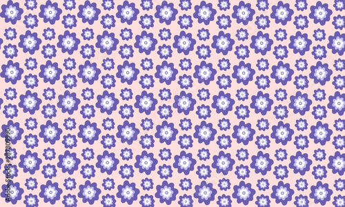 Colorful Flowers pattern background