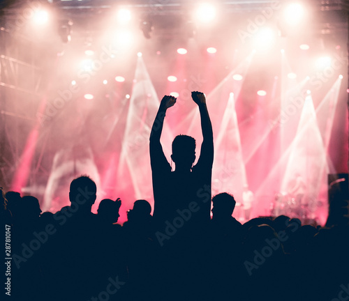 The crowd in a concert