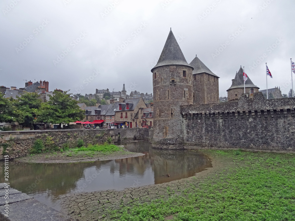 Fototapeta premium Bretagne, château de Fougères 