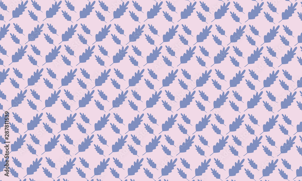 Purple shaded leaves floral pattern 