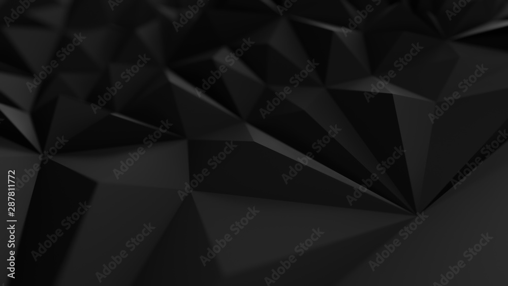 Low poly Black abstract backround Low poly Black abstract backround