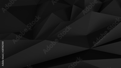 Low poly Black abstract backround © Cg loser 