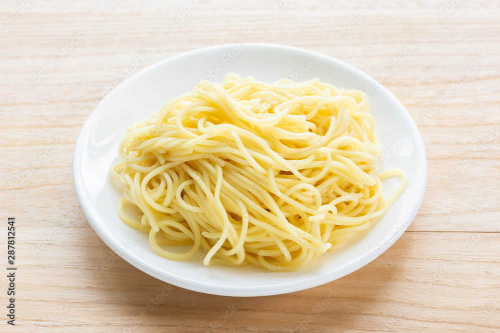 湯がいた中華麺