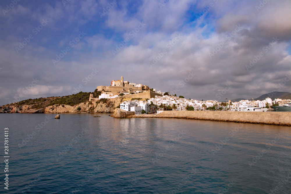 View to castle of Ibiza