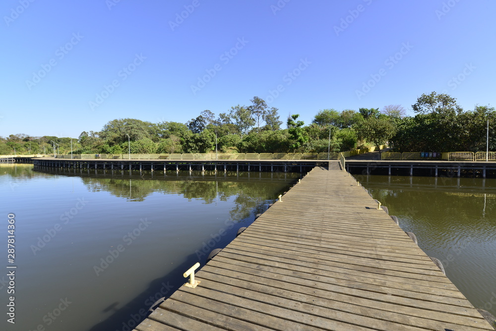 A beautiful view of Deck Sul Park in Brasilia, Brazil