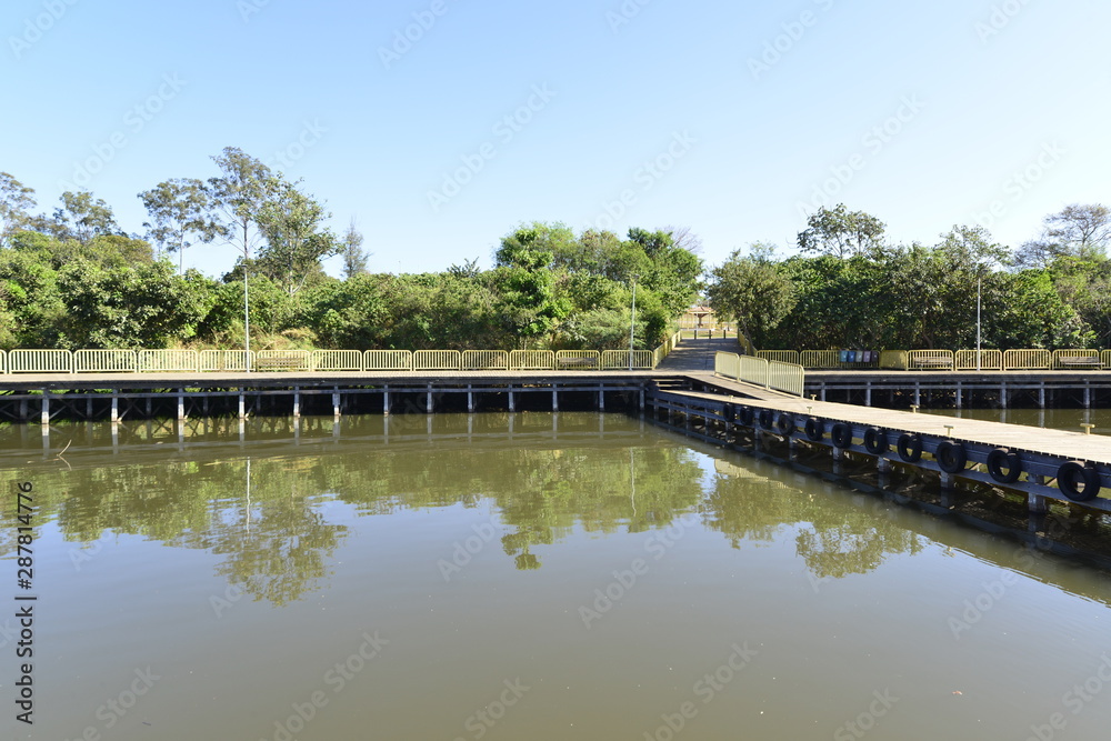 A beautiful view of Deck Sul Park in Brasilia, Brazil A beautiful view of Deck Sul Park in Brasilia, Brazil