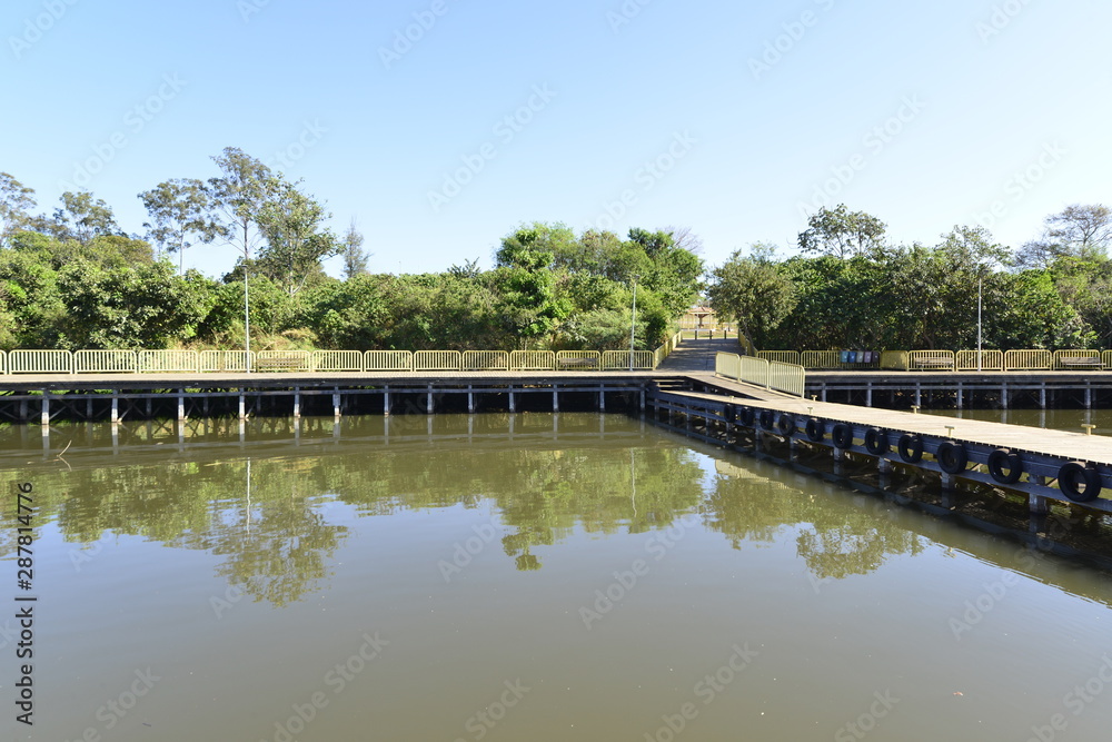 A beautiful view of Deck Sul Park in Brasilia, Brazil