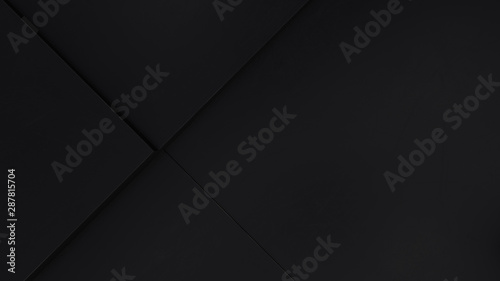 3d abstract, black box background. Abstract concept data technology