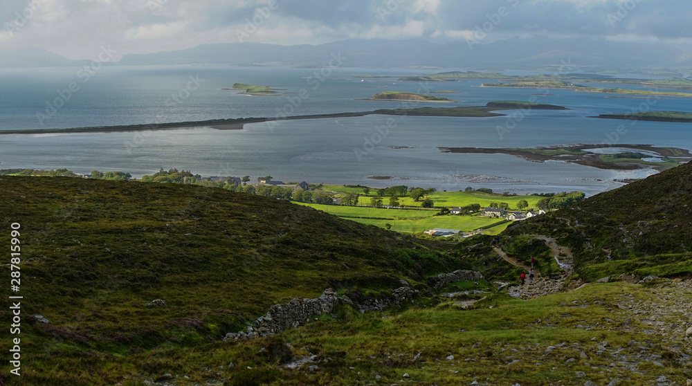 Seaview from Croagh Patrick hike, Wild Atlantic Way, Mayo, Ireland Seaview from Croagh Patrick hike, Wild Atlantic Way, Mayo, Ireland