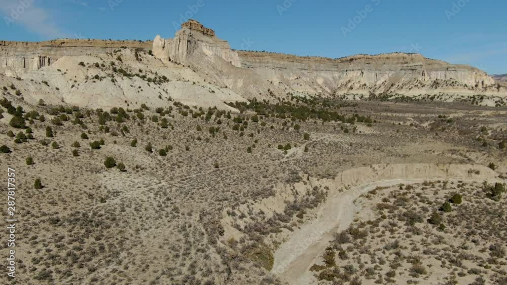 Southwest Desert Aerial Shot Outside Grand Staircase Escalente Utah USA Southwest Desert Aerial Shot Outside Grand Staircase Escalente Utah USA