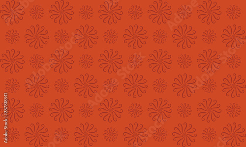 Geometric flower pattern background 