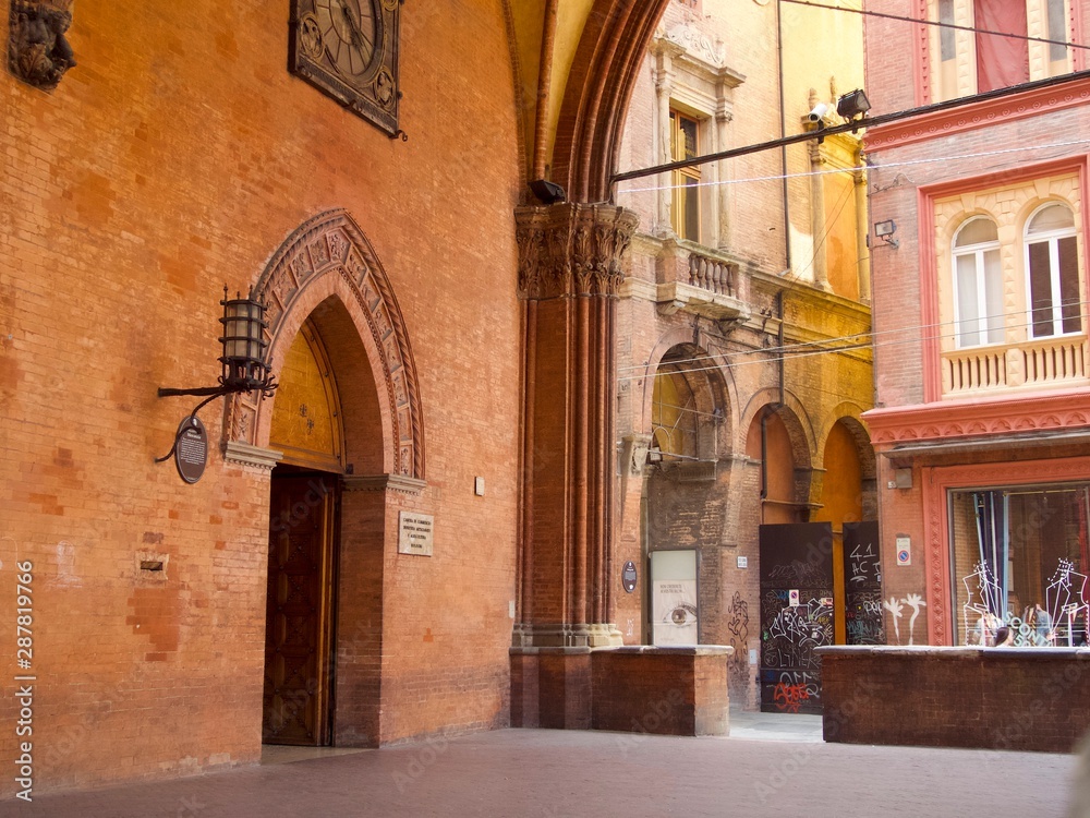 Street, Bologna, Italy, Europe, EU   