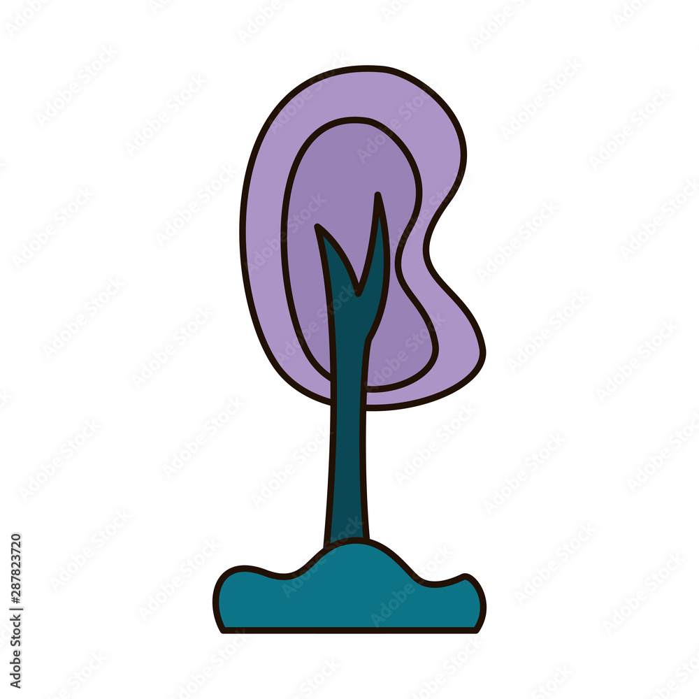 Isolated abstract and season tree design Isolated abstract and season tree design