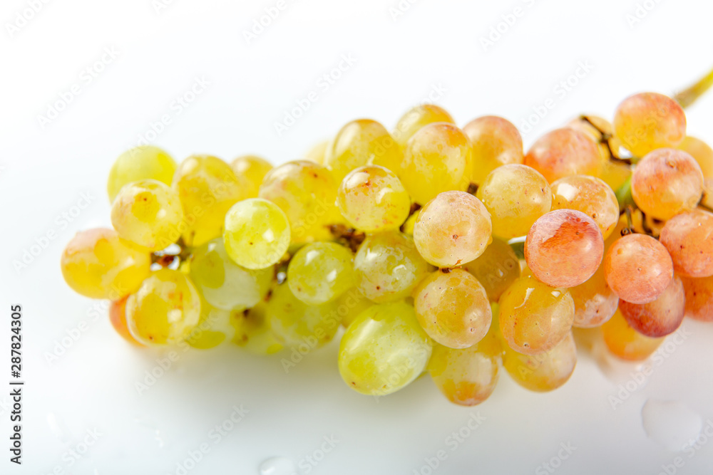 Bunch of grape on a white background