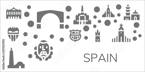 spain icon set