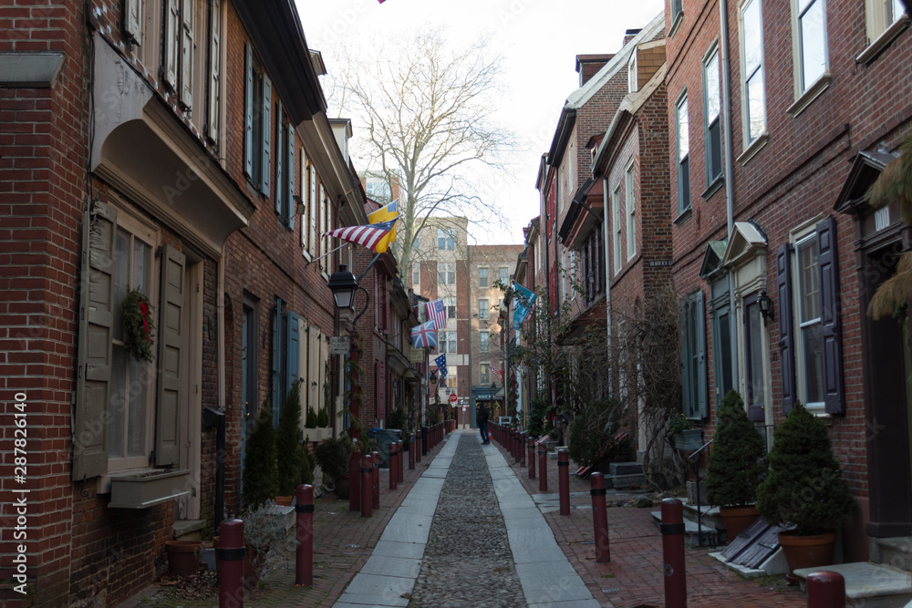 Elfreth's Alley In Philadelphia January 2019