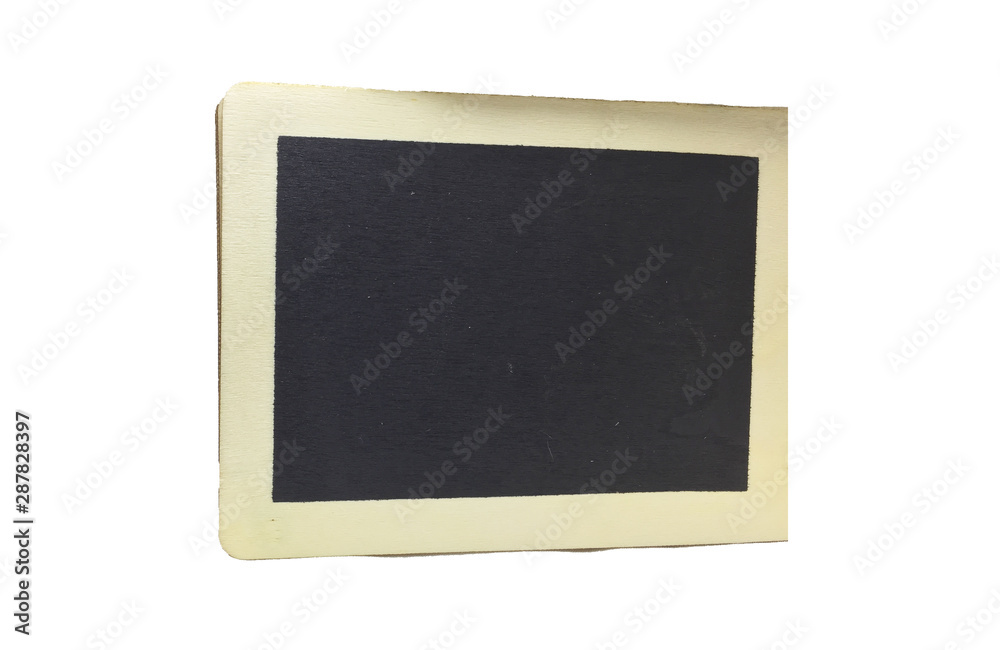 Small blackboard. White background frame08 Small blackboard. White background frame08