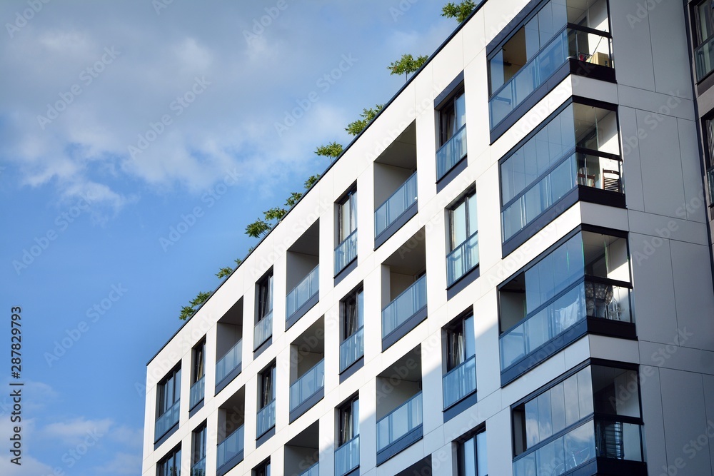 Modern and new apartment building. Multistoried modern, new and stylish living block of flats. Modern and new apartment building. Multistoried modern, new and stylish living block of flats.