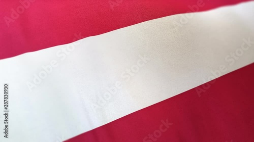 Austria national flag seamlessly waving on realistic satin texture 29.97FPS photo