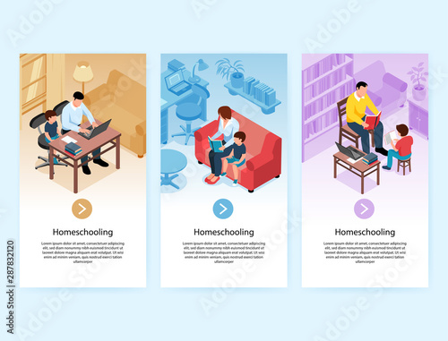 Homeschooling Vertical Banners Set
