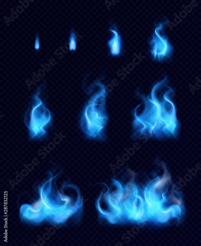 Gas Flames Realistic Set
