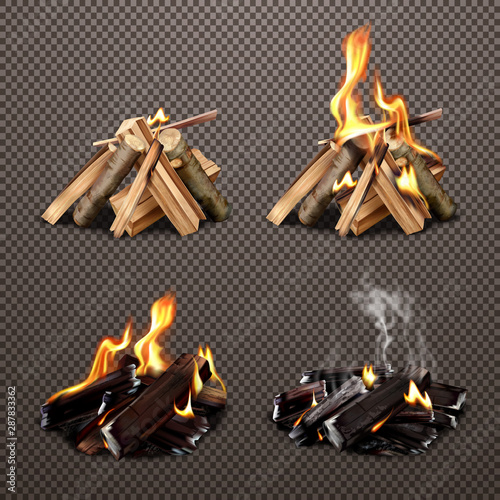 Campfire Stages Of Burning