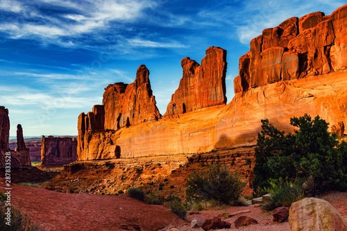 Arches National Park golden hour Moab, Utah