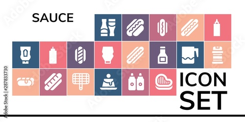 sauce icon set