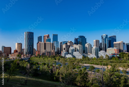 The beautiful skyline from Centre Street Bridge