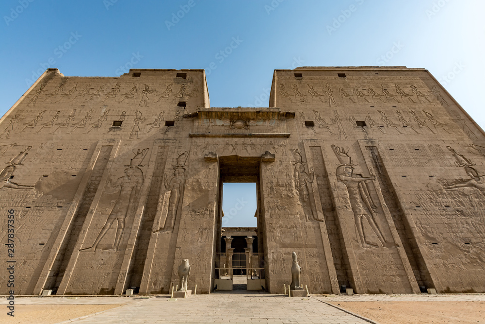 Horus Temple in Edfu, one of the best preserved temples in Egypt