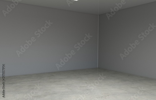 empty room  interior visualization  3D illustration