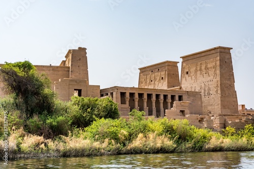 Temple of Isis on Agilkia island (moved from Philae island), Aswan, Egypt